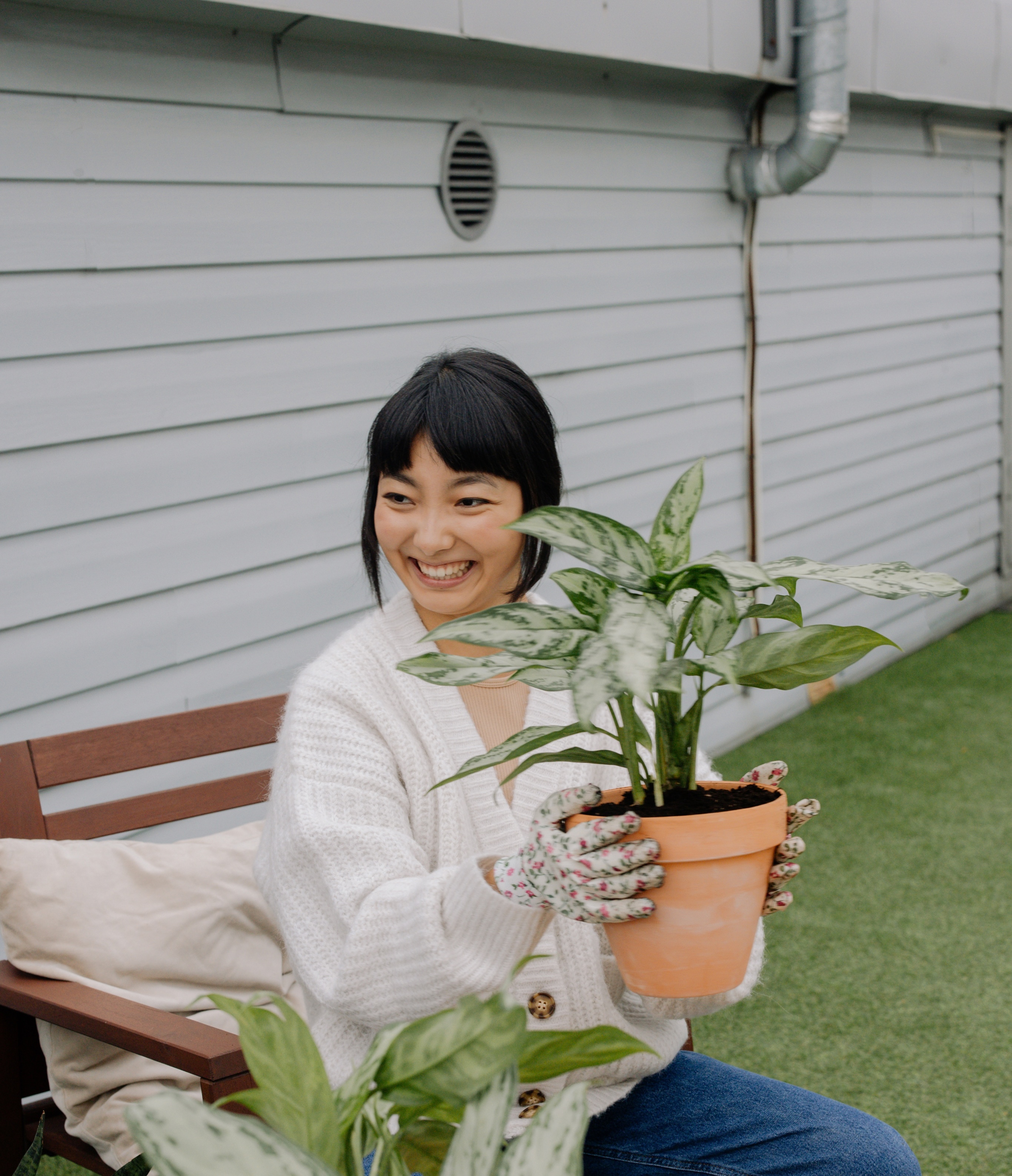 Woman gardening